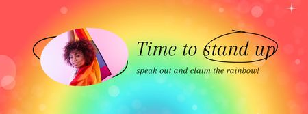 Modèle de visuel LGBT Community Invitation - Facebook Video cover