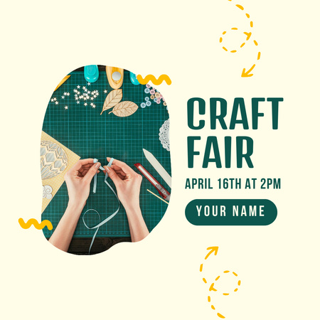 Craft Fair Announcement Instagram tervezősablon