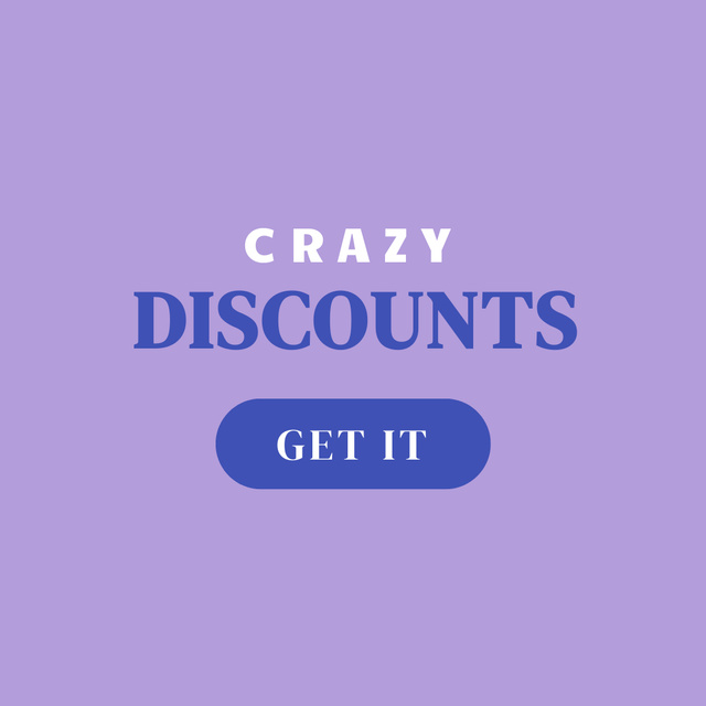 Platilla de diseño Crazy Discounts Offer Instagram
