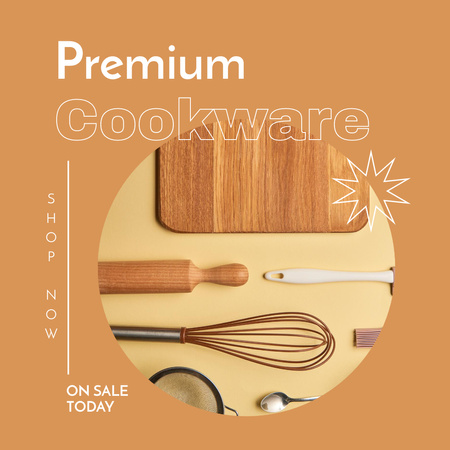 Cookware For Your Culinary Masterpieces Instagram Design Template