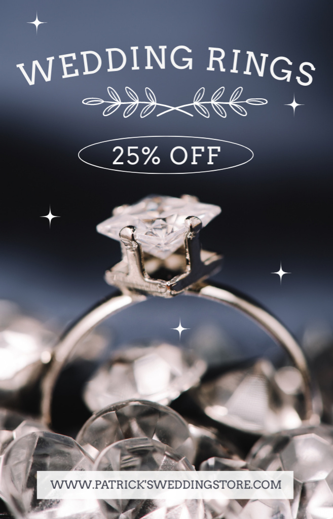 Engagement Ring with Pure Shiny Diamond IGTV Cover tervezősablon