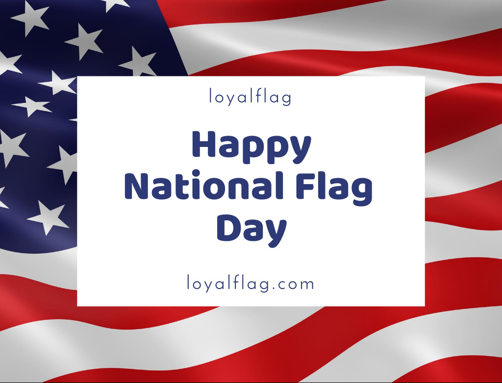USA National Flag Day Greeting Postcard 4.2x5.5in tervezősablon