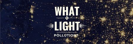 Light pollution Awareness Email header Modelo de Design