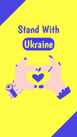 instagram story - stand whit ukraine Instagram Story Design Template