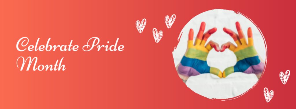 LGBT Community Invitation Facebook coverデザインテンプレート