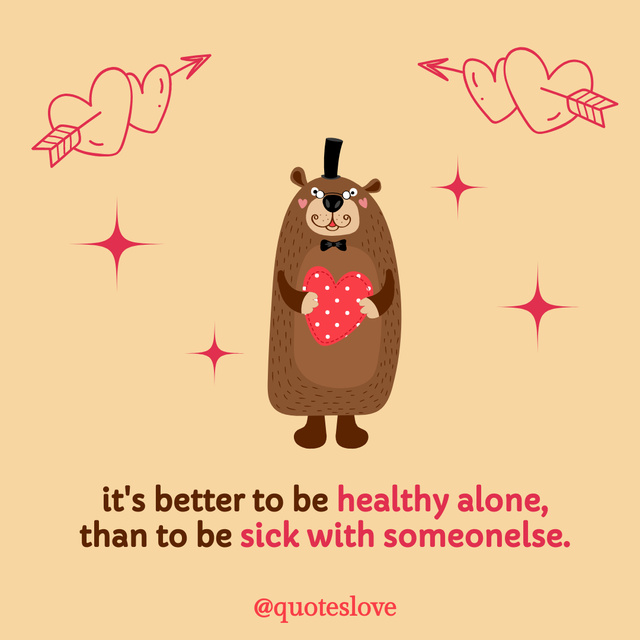 Plantilla de diseño de Funny Bear for Wise Quote Instagram 