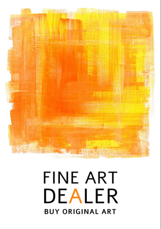 Fine Art Dealer Ad Flyer A7 tervezősablon