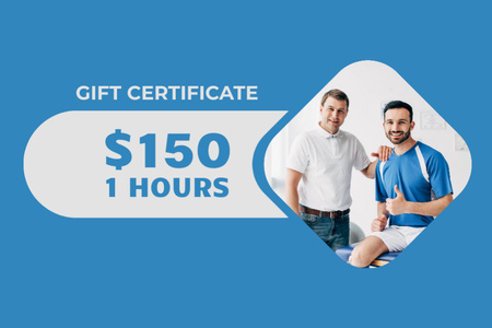 Special Offer for Sports Massage Gift Certificate Design Template