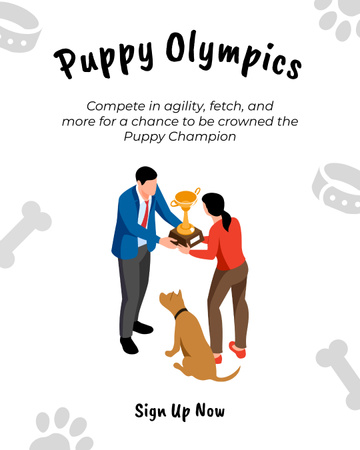 Canine Champions Competition Instagram Post Vertical Design Template