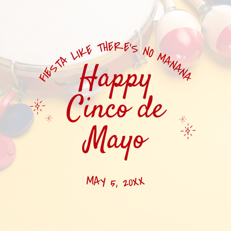 Happy Cinco de Mayo Celebration Instagram Design Template