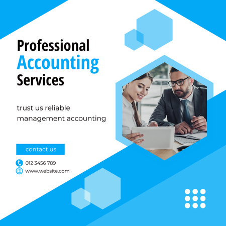 Professional Accounting Services Instagram Design Template