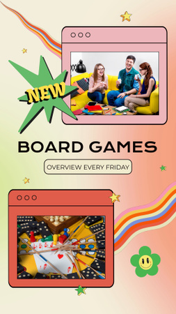 Board Games Overview For Fridays Instagram Video Story Design Template