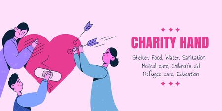 Charity during War in Ukraine Twitter Design Template