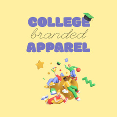 Advertisement for Branded College Apparel