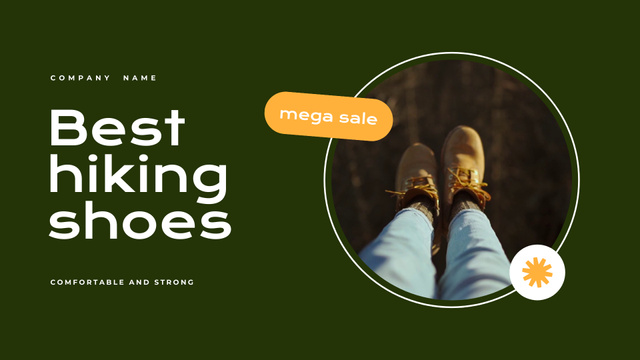 Adventure-ready Hiking Footwear Sale Offer Full HD videoデザインテンプレート