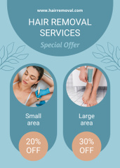 Vax Hair Removal Special Offer on Blue