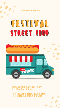 Festival of Street Food Instagram Story tervezősablon