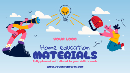 Ontwerpsjabloon van Full HD video van Home Education Ad