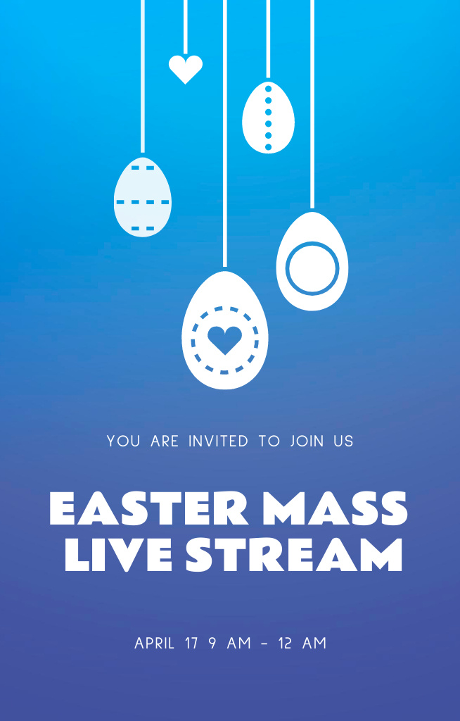 Plantilla de diseño de Magic and Wonder of Easter in Our Celebrations Invitation 4.6x7.2in 