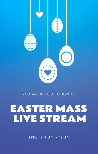 Magic and Wonder of Easter in Our Celebrations Invitation 4.6x7.2in Šablona návrhu