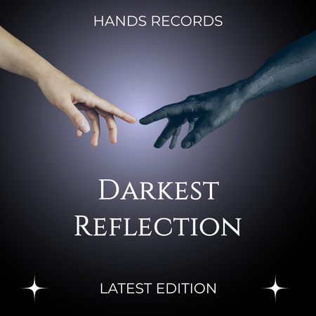 Ontwerpsjabloon van Album Cover van donkerste reflectie album cover