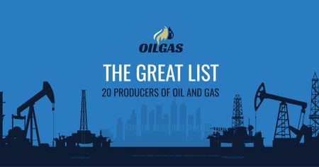 Producers of oil and gas Facebook AD Design Template