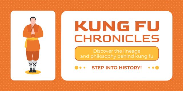 Szablon projektu Ad of Kung-Fu Classes Twitter