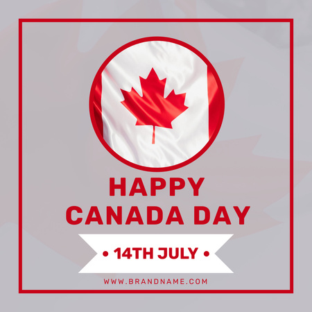 Platilla de diseño Happy Canada Day Instagram