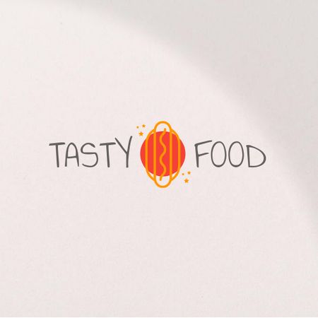 Modèle de visuel Delicious Food Offer - Logo