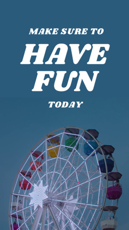 Inspiration for Amusement with Ferris Wheel Instagram Video Story Design Template