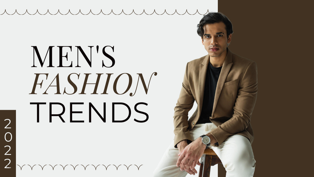 Male Fashion Trends Reveiw Youtube Thumbnail Modelo de Design