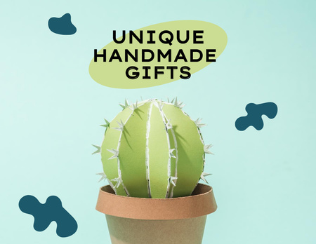 Ontwerpsjabloon van Flyer 8.5x11in Horizontal van Displaying Uncommon Handmade Gift Choices