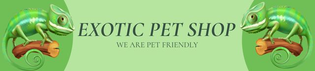 Ontwerpsjabloon van Ebay Store Billboard van Exotic Pet Shop Ad