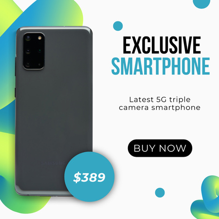 Platilla de diseño Best Price Offer for Exclusive Smartphone Instagram