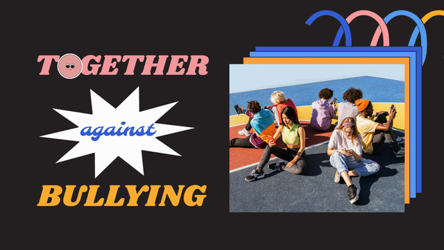 Awareness about Bullying Problem And People Against Bullying Full HD videoデザインテンプレート