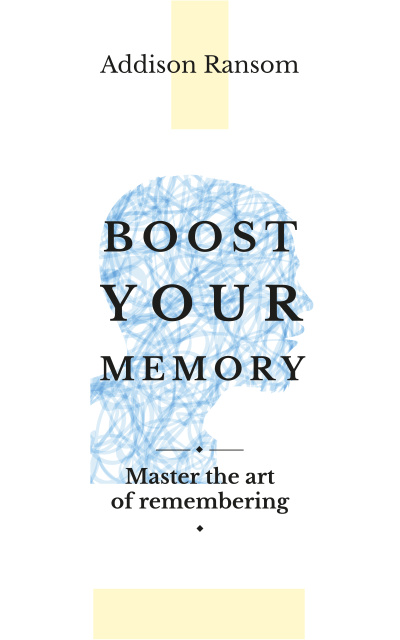 Memory Training Tips Book Cover tervezősablon