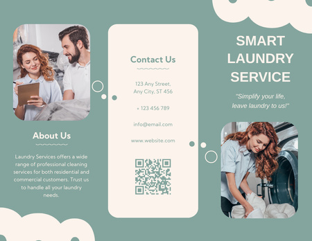 Smart Laundry Service Offer Brochure 8.5x11in Design Template