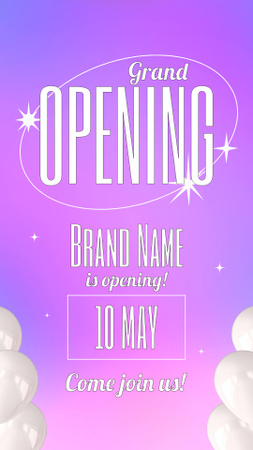 Lovely Grand Opening Event In May Instagram Video Story Design Template