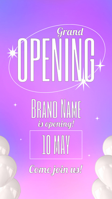 Plantilla de diseño de Lovely Grand Opening Event In May Instagram Video Story 
