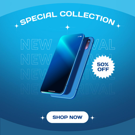 Phone Special Collection Discount Offer Instagram AD – шаблон для дизайну