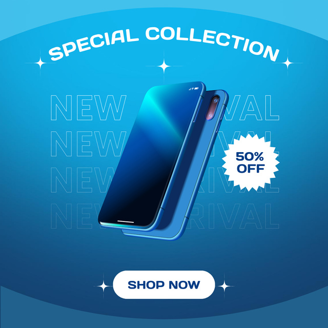 Phone Special Collection Discount Offer Instagram AD tervezősablon