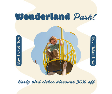 Modèle de visuel Pass passionnant pour le parc Wonderland à tarifs réduits - Facebook
