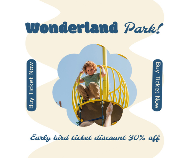 Platilla de diseño Enthralling Wonderland Park Pass At Reduced Rates Facebook