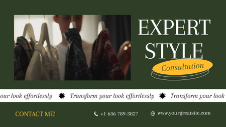 Expert Consultation On Personal Style Offer Full HD video Design Template