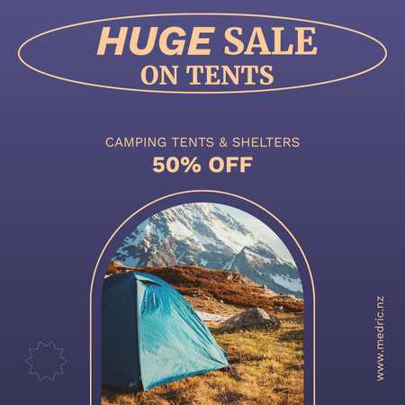 Tent Sale Announcement Instagram tervezősablon