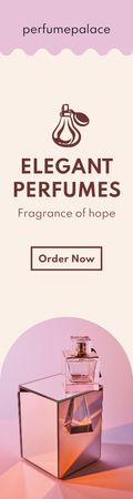 Elegant Perfume for Sale Skyscraper Design Template