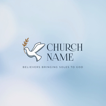 Church Promotion With Citation About Believers Animated Logo Design Template