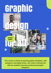 Graphic Design Course Blue