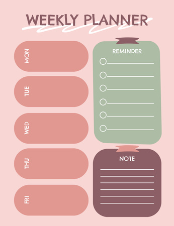 Fill In The Blanks Notepad 107x139mm Design Template