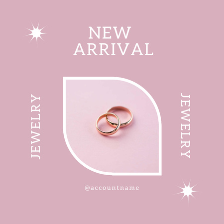 Designvorlage New Wedding Ring Collection für Instagram
